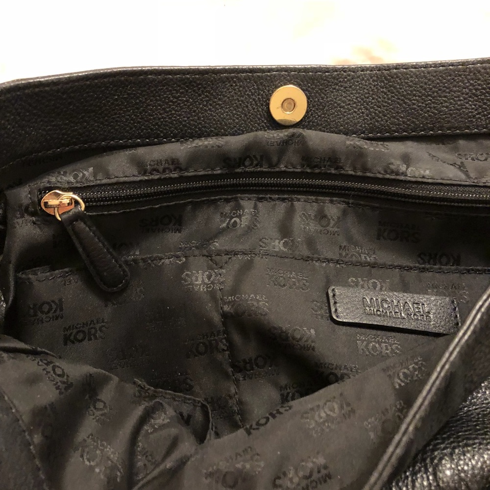 Michael Kors Black Leather Purse - Picture 3 of 3